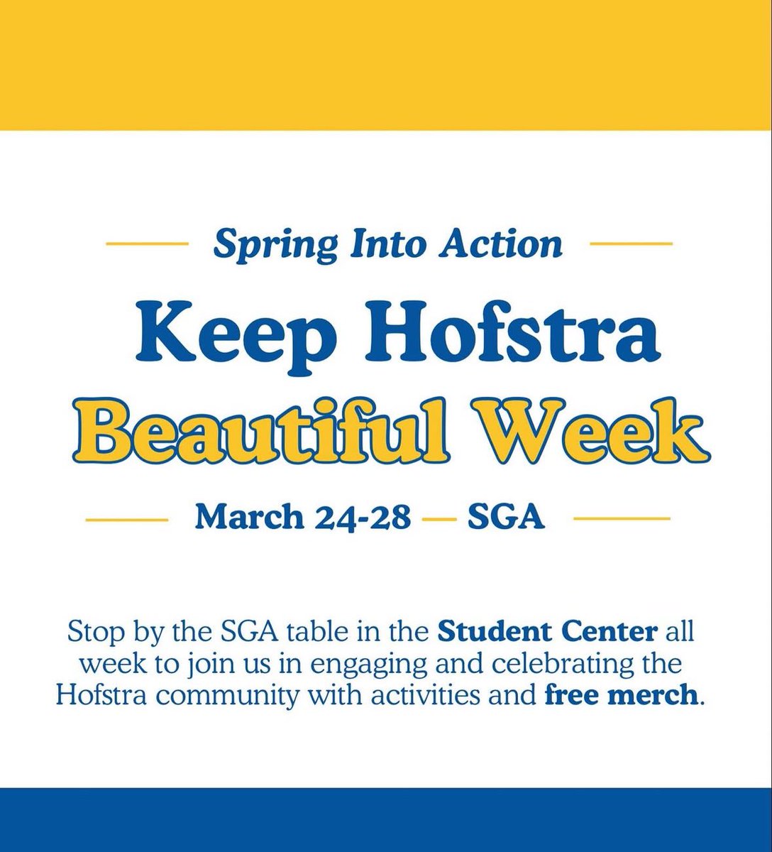 Happy Keep Hofstra Beautiful Week!