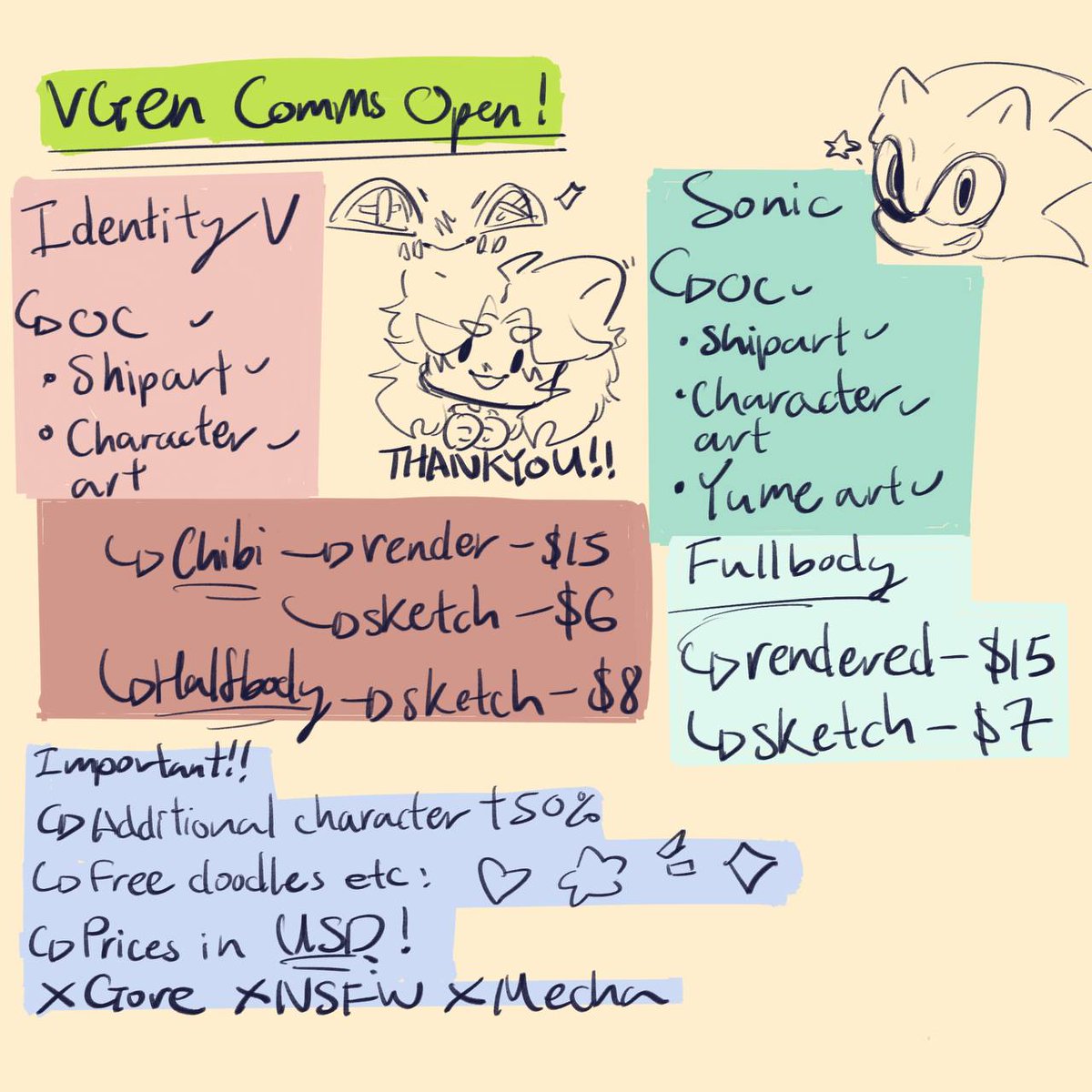 DOnt_run__'s tweet image. vgen.co/kurai3
#VGen comms are open feel free to dm for more info and check out my profile if yall are interested🥺
#commissionopen #IdentityV #SonicTheHedgehog #digitalart