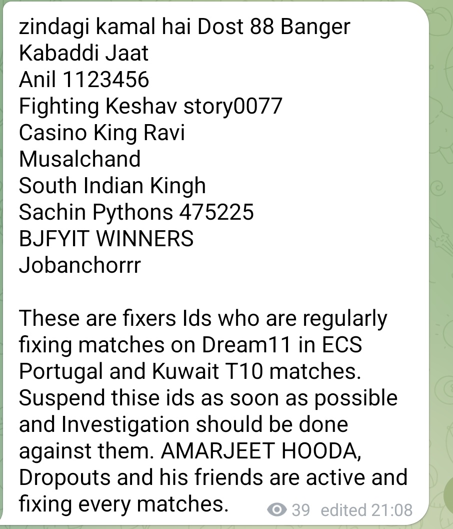 fixed match awareness tweet media