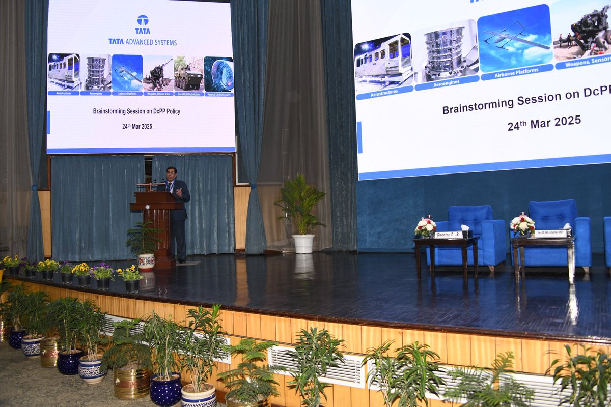 DRDO_India's tweet image. A one day Brainstorming session on Development cum Production Partner (DcPP) was organised today at DRDO Bhawan. Several major Defence Manufacturing companies and DRDO labs participated and discussed ways to make the process simpler and more robust boosting defence production