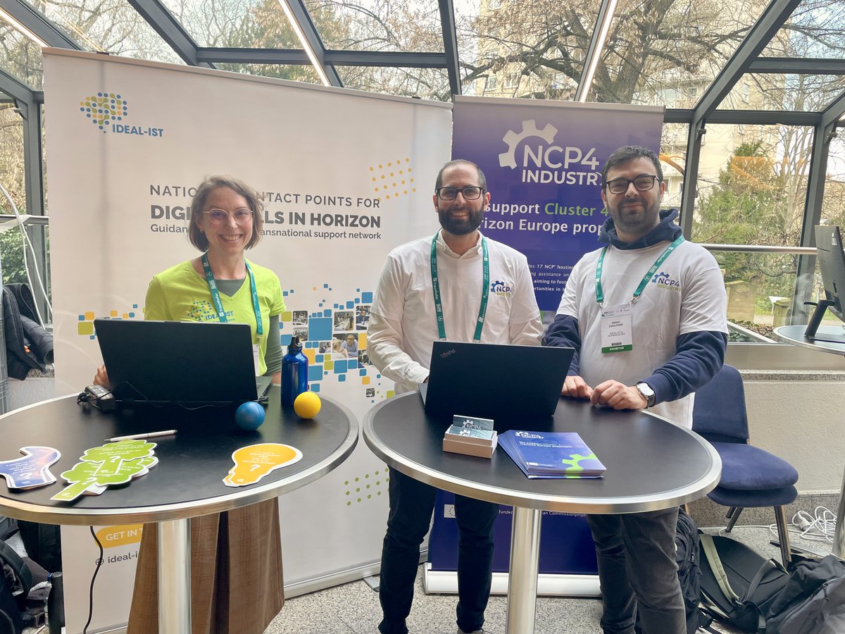 European Robotics Forum 2025 #ERF2025 starts today with the public exhibition and IDEAL-IST and
@NCP4Industry are onsite for you!

Come visit us at booth 58 to find out about EU funding opportunities in #AI and #robotics!

#HorizonEurope #Cluster4 #NCP #idealist