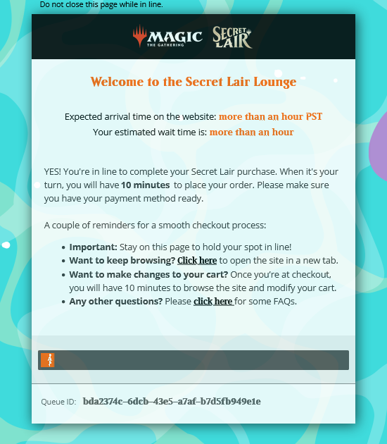 wefossett's tweet image. Damn ... WotC really made the Secret Lair experience pretty horrible, huh?