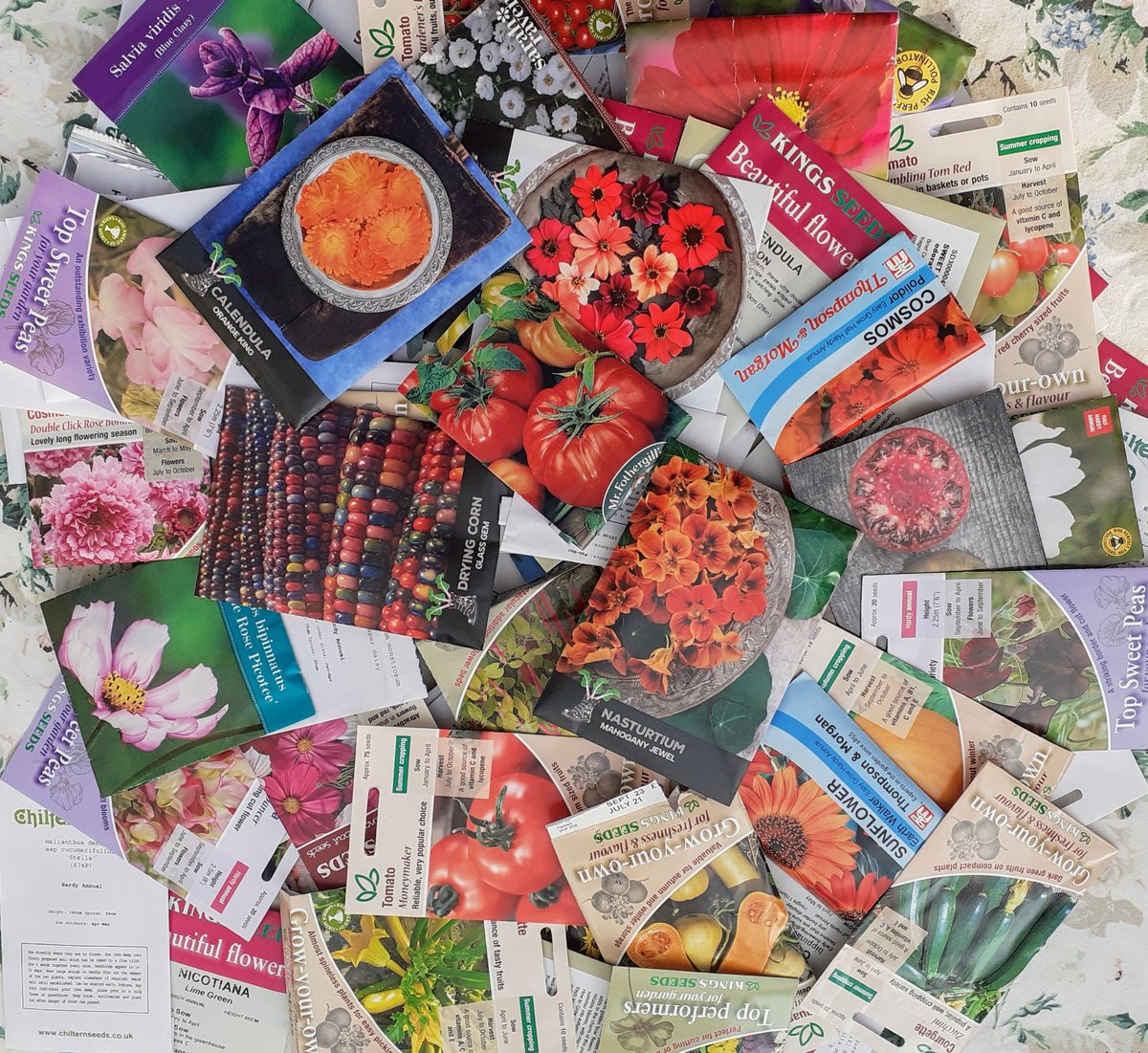 Just been going through my packets of seeds to decide what I want to grow this year. Here's the short list...😀🌱🌻🍅🌽🌼🥒🌾🌸