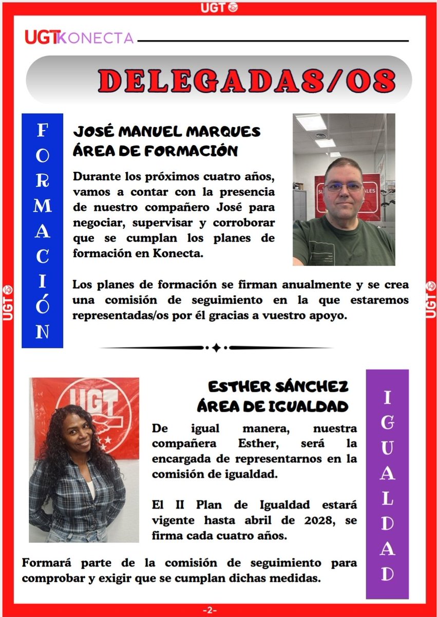 ugtkonectabto's tweet photo. BOLETÍN UGT KONECTA TODAY
MARZO '25
#UGT #konecta #marzo #Boletin #KONECTATODAY
🔹LA NUEVA ERA DE KONECTA
🔹PRESENTACIÓN Y COMPETENCIAS DE LAS/OS DELEGADAS/OS DE UGT
🔹PROPUESTA DE TALLERES/CURSOS IMPARTIDAS POR ESPECIALISTAS PARA REDUCIR LA ANSIEDAD Y EL ESTRÉS LABORAL. https://t.co/d2QbQDcRzI