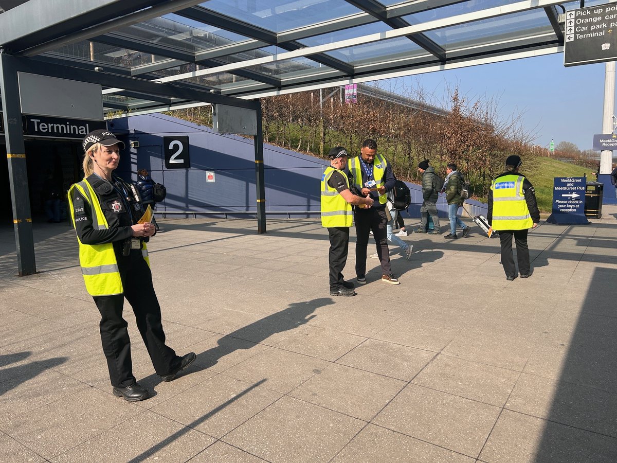 Officers from Stansted Airport have been completing Project Servator deployments today. Together, with the travelling public and the working community of the airport, we can make Stansted a very hard target for anyone wishing to cause harm or commit crime.