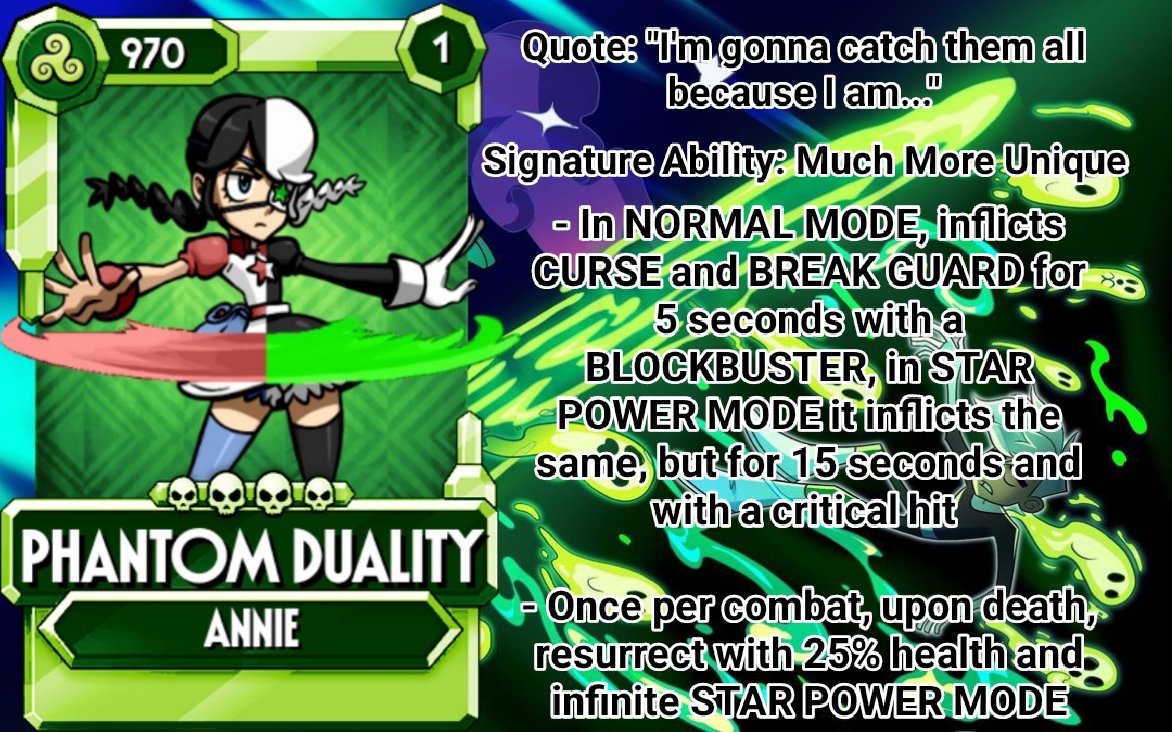 RamF_2001's tweet photo. @sgmobile I'll change the skills because it's too OP even to be a diamond, but for now I present to you the fabulous: Annie Phantom! https://t.co/T6OigF1ul1