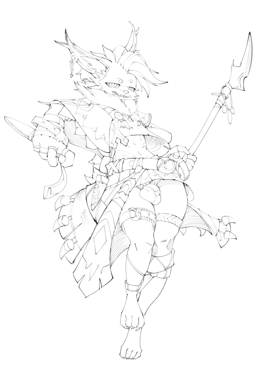 2nd sketch commission! This one was also a blast. Character was fun to dress up! :3