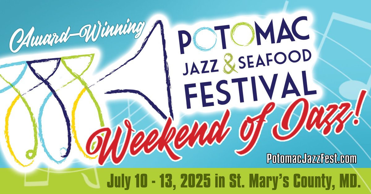 StMarysCoGov's tweet image. 🎷🐟 Calling all sponsors! The 25th Anniversary of the Potomac Jazz &amp;amp; Seafood Festival (July 10-13, 2025) is set to be bigger than ever! Sponsorships are now open—support great music &amp;amp; local history! 🎶🍤 Learn more: stmaryscountymd.gov/pio/docs/2025-… #PotomacJazzFest @TravelSMC