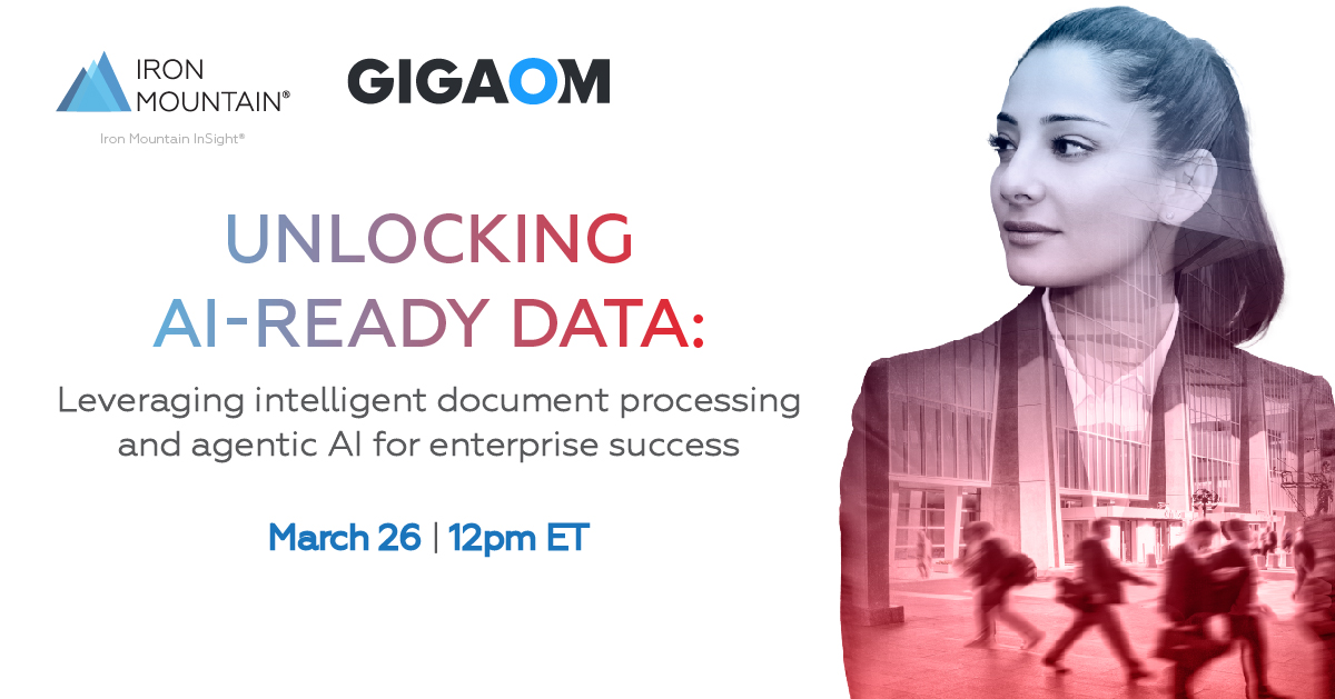 dsaslav's tweet photo. Join our webinar with @gigaom on IDP and agentic AI! Learn how turning unstructured data into powerful assets drives savings, accuracy, and better customer experiences. Don’t miss it—register here: https://t.co/rUTD9xruWB #InSightDXP #AgenticAI #IRMEmployee @IronMountain https://t.co/erCCKr0UiV