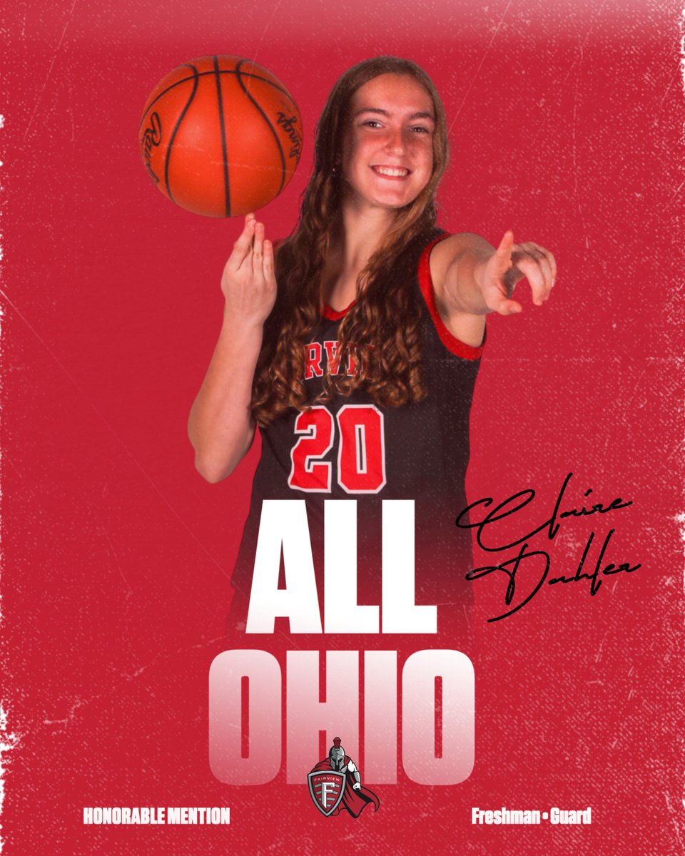 When you wake up an All-Ohio athlete 😎

Congratulations to freshman Claire Dahler on being named Division V All-Ohio Honorable Mention. 🏆
#WarriorPride