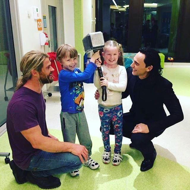 Unforgettable meeting all the children at Lady Cilento Children's Hospital. They're the real heroes. 📸 <a href="/twhiddleston/">Tom Hiddleston</a>