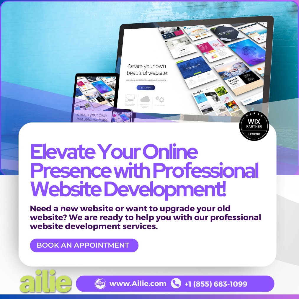 ailie_inc's tweet image. In today's digital age, your website is often the first impression potential customers have of your business. Make it count with professional website development from AILIE, Inc.
#ProfessionalWebDevelopment #AILIEInc #ElevateOnline #WebsiteDesign
bit.ly/3pdPURG