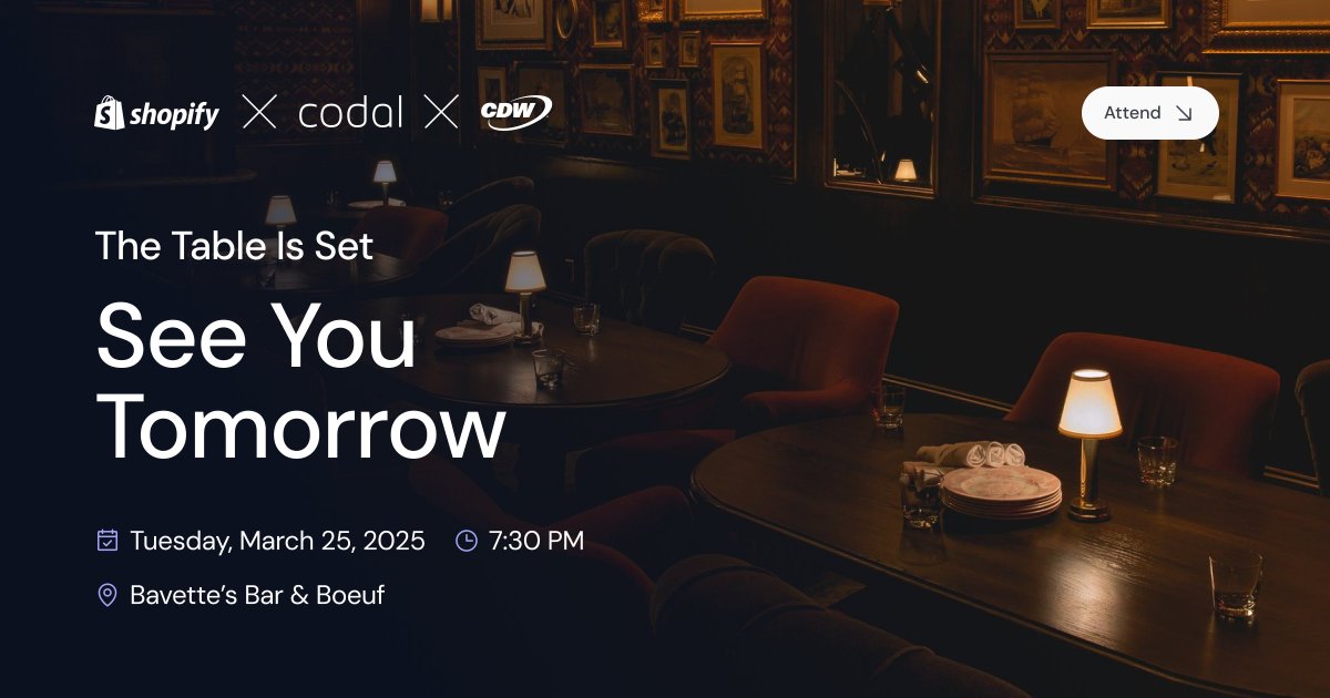 Join Us Tomorrow at Shoptalk 2025 in Las Vegas!
📍 Bavette’s | March 25th | 7:30 PM PST

Join an exclusive gathering of eCommerce leaders for an evening of meaningful conversations and strategic insights. Secure your spot now! hubs.ly/Q03d6Tkn0