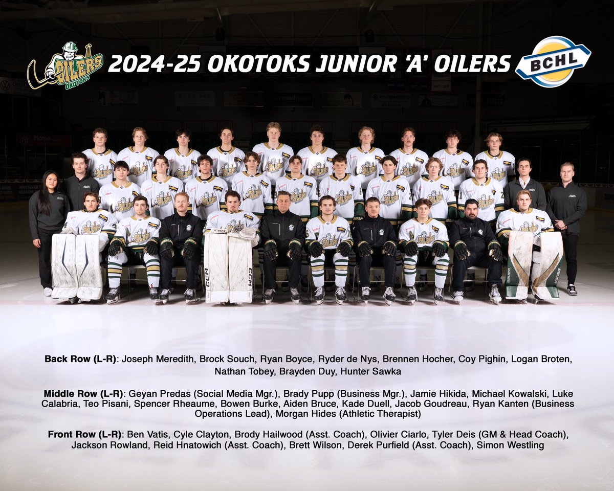 The 2024/2025 Okotoks Junior ‘A’ Oilers!

📸: <a href="/chadgoddard77/">Chad Goddard Photography</a>