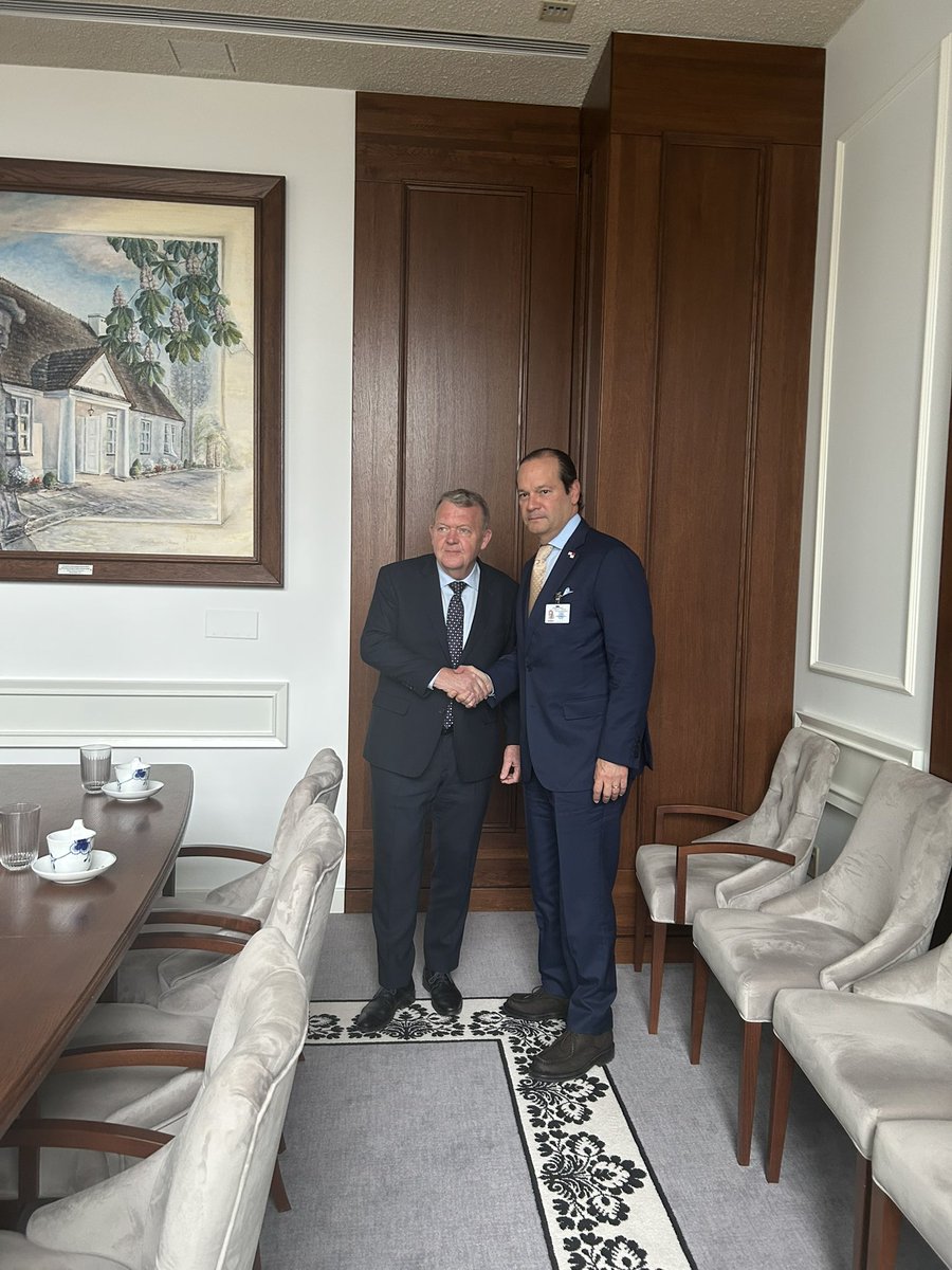 FM @larsløkke “Important talk with my colleges from Panama FM @javierachampa. As elected members to the UN Security Council and representatives of smaller countries, we are sharing a steadfast belief in the UN charter and international rule-based order.”