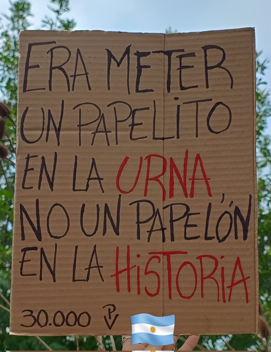 Memoria, verdad y justicia.