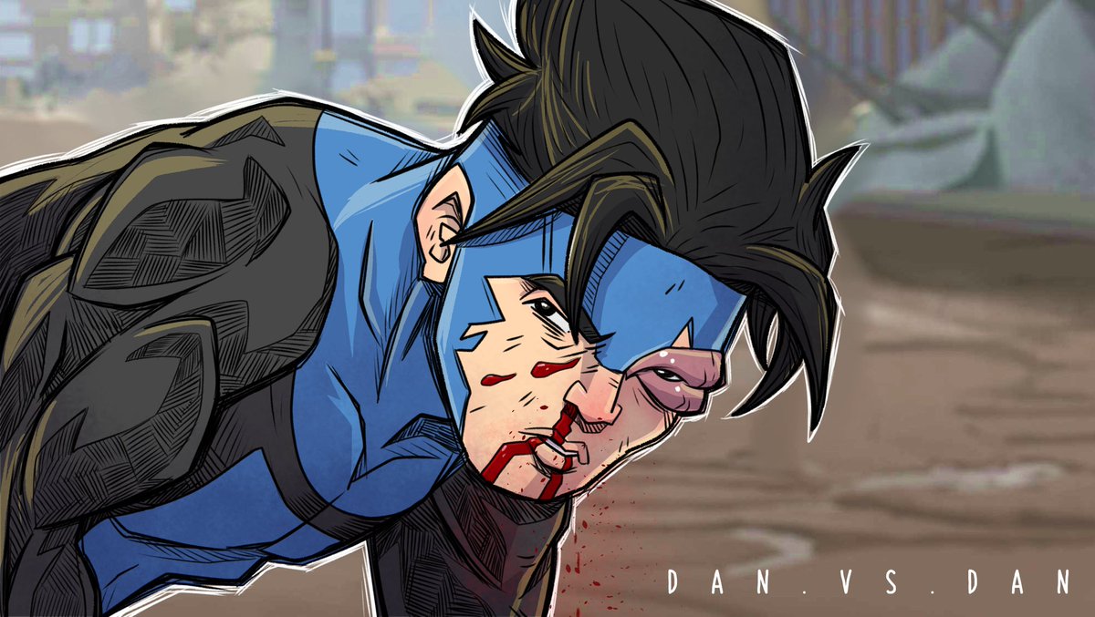 danvsdan1's tweet image. Of course I had to do mine! That sequence live rent free in my mind.

#Invincible #invincibleart