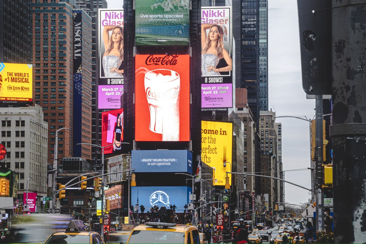 Blue Vista 725 (@bluevista725) on Twitter photo Now featuring our glamorous Times Square campaign for Emmy, Grammy and Golden Globe-nominated <a href="/NikkiGlaser/">Nikki Glaser</a> and her Alive & Unwell Tour at the Beacon Theatre starting this week! Now featuring our glamorous Times Square campaign for Emmy, Grammy and Golden Globe-nominated <a href="/NikkiGlaser/">Nikki Glaser</a> and her Alive & Unwell Tour at the Beacon Theatre starting this week!