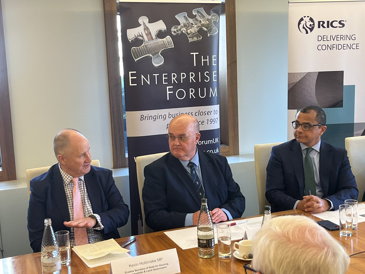 EntForumUK's tweet image. A huge thank you to @kevinhollinrake Shadow Secretary of Housing, Communities and Local Government for joining @EntForumUK’s members on the future of Housing, Infrastructure and Planning in our communities. And thank you also to our kind hosts @RICSnews.