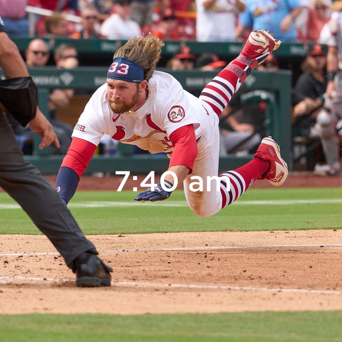 Cardinals's tweet image. The morning routine