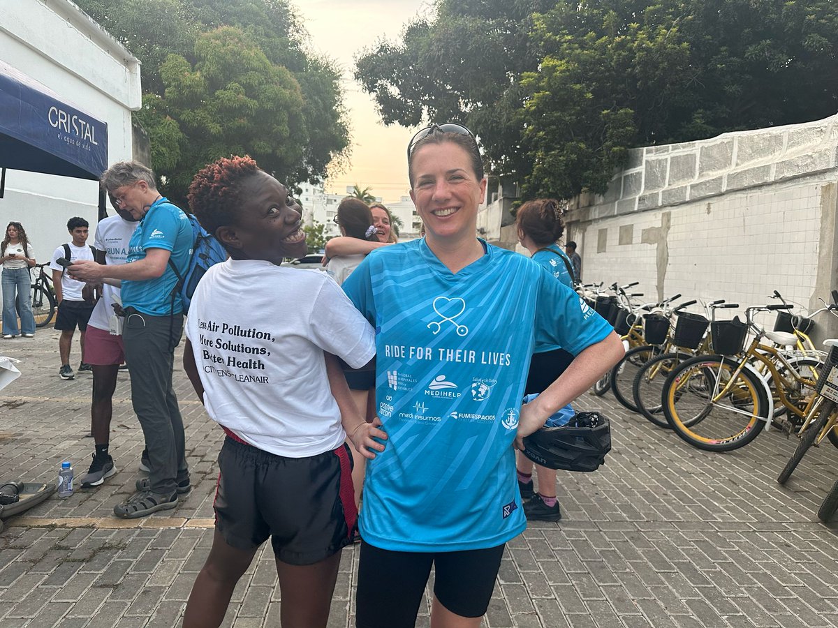 Jane Burston (@jane_burston) on Twitter photo Kicking off the <a href="/WHO/">World Health Organization (WHO)</a> 2nd Global Conference on #AirPollution & #Health in Cartagena with a youth-led air quality monitoring activation, thanks to <a href="/RideLives/">Ride for their Lives</a> <a href="/UrbanBetter/">UrbanBetter.science</a>!
The air pollution data we collected using wearable sensors on this 4km group ride/walk/run will be shared to Kicking off the <a href="/WHO/">World Health Organization (WHO)</a> 2nd Global Conference on #AirPollution & #Health in Cartagena with a youth-led air quality monitoring activation, thanks to <a href="/RideLives/">Ride for their Lives</a> <a href="/UrbanBetter/">UrbanBetter.science</a>!
The air pollution data we collected using wearable sensors on this 4km group ride/walk/run will be shared to