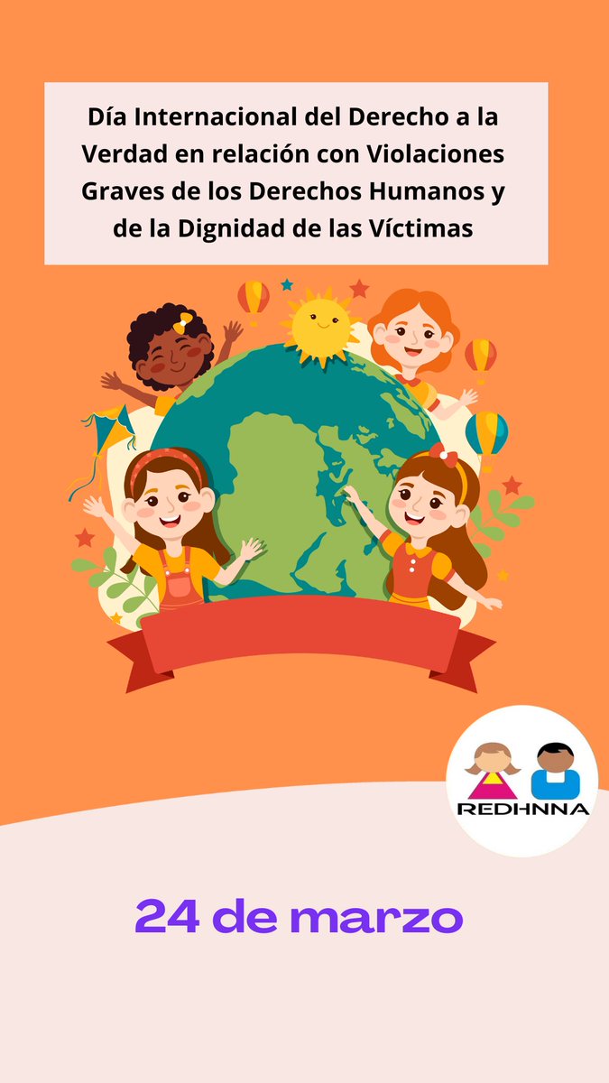 Día Internacional del Derecho a la Verdad en relación con Violaciones Graves de #DDHH y de la Dignidad de las Víctimas

#NNA, a menudo, son las víctimas más vulnerables en contextos de conflicto. Es vital que se escuchen sus historias y que se reconozcan sus derechos. 
#24Marzo