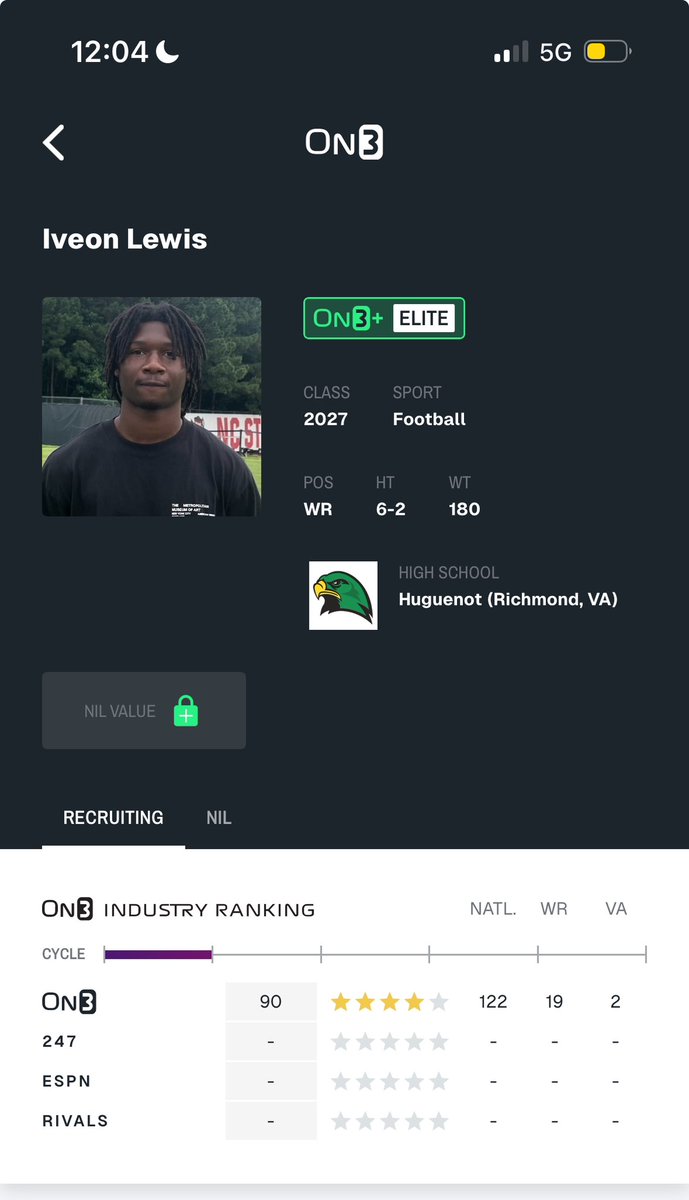 Blessed to be ranked an 4 ⭐️by <a href="/On3Recruits/">On3 Recruits</a> <a href="/SWiltfong_/">Steve Wiltfong</a> <a href="/ChadSimmons_/">ChadSimmons</a>