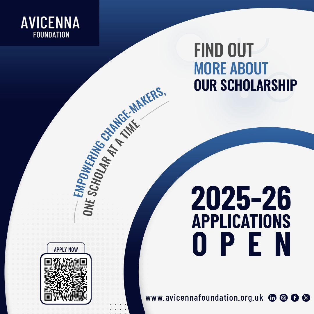 Thinking about applying for the Avicenna Foundation 2025 intake? 💭

Let this be your sign to go for it! 🚀

📌 Applications are still open! Don’t miss out on mentorship, leadership development &amp; a powerful network.

🔗 Apply today: avicennafoundation.org.uk/scholarship/ 

#Scholarships