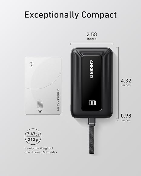 BarbosaFinds's tweet photo. ⚡ Power on the go! The Anker 10,000mAh 30W Power Bank delivers fast USB-C charging for iPhone, MacBook, Galaxy &amp; more! 🔋 Perfect for travel &amp; daily life. Who else needs one of these? 👇 #FastCharging #TravelTech

https://t.co/8DWwcr2I51 https://t.co/7Tk8XXuWR5