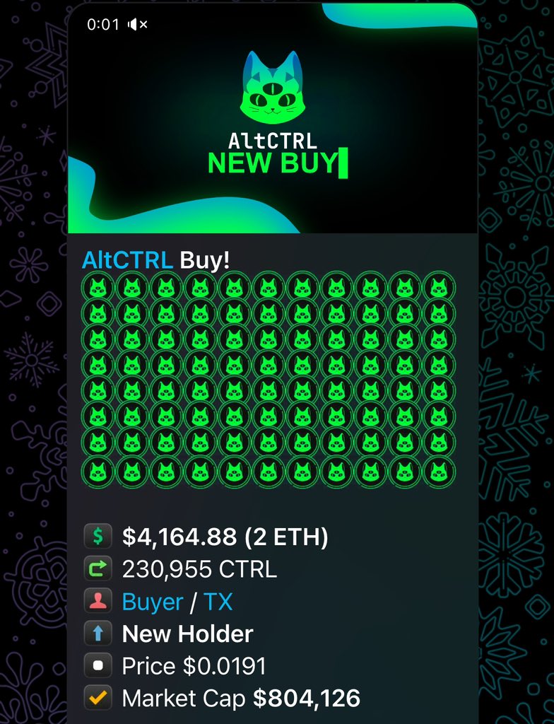 DeFiAlienn's tweet photo. Most DeFi projects talk innovation; AltCTRL delivers it. 

•isSaFuBot: AI for smarter trades
•StockDEX: Trade stocks &amp; crypto (Soon)
•AltFarms: Custom yield farming
•AltTrending: Spot the next 100x (Soon)

$CTRL isn’t just a token; it’s a trader’s ecosystem 🐱📈 https://t.co/vneoumFKKH