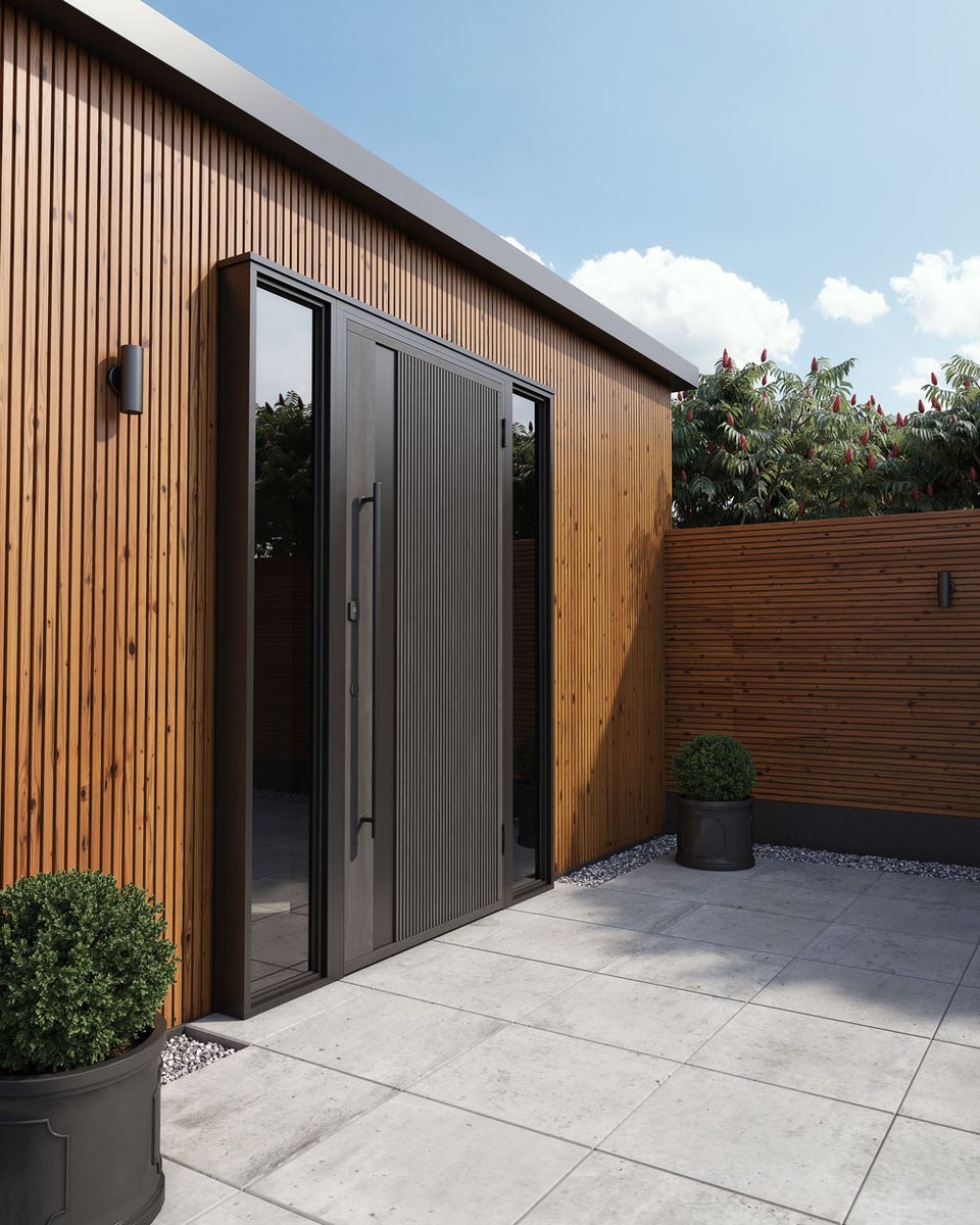 🏡 Style your outdoor space with Metsä Wood External  Cladding! Stylish, durable &amp; perfect for creating a sleek modern look.  Our cladding adds the ideal finishing touch to your outside area, whether it’s a garden room, Hot Tub Cabin or Bar.

📢Contact us to find a local stockist