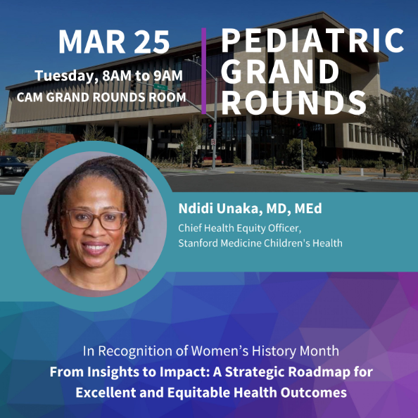 Stanford Pediatrics (@stanfordpeds) on Twitter photo Join <a href="/StanfordChild/">Stanford Children's</a> Dr. Ndidi Unaka for pediatric grand rounds tomorrow in recognition of #WomensHistoryMonth From Insights to Impact: A Strategic Roadmap for Excellent & Equitable Health Outcomes! Join <a href="/StanfordChild/">Stanford Children's</a> Dr. Ndidi Unaka for pediatric grand rounds tomorrow in recognition of #WomensHistoryMonth From Insights to Impact: A Strategic Roadmap for Excellent & Equitable Health Outcomes!