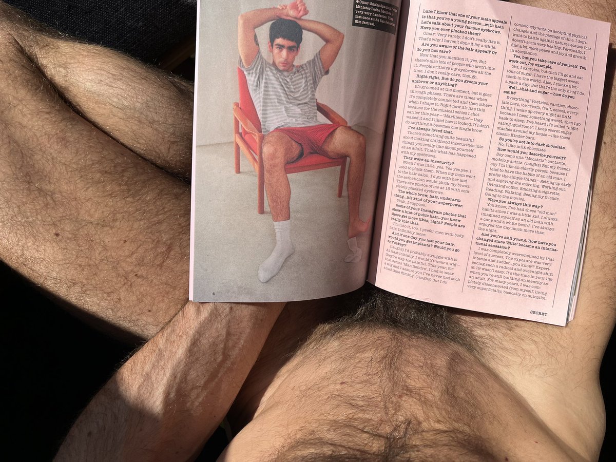 Omar Ayuso : « I prefer men with body hair. Infinitely more. »
<a href="/buttmagazine/">BUTT</a> #36

And you ? 

🍆 <a href="/b_z___k_/">bazoooka</a>