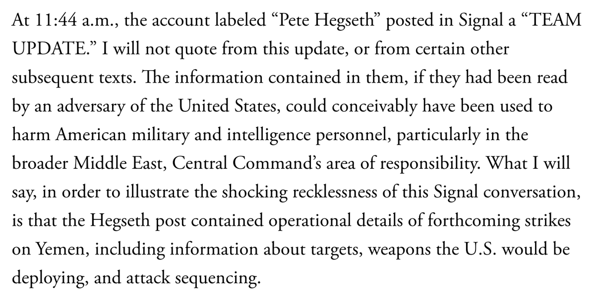 David Frum (@davidfrum) on Twitter photo It's an ironic PS to the amazing <a href="/JeffreyGoldberg/">Jeffrey Goldberg</a> story that the editor-in-chief of the Atlantic is more responsible with US national security information than any of the principals of the Trump national-security team. theatlantic.com/politics/archi… It's an ironic PS to the amazing <a href="/JeffreyGoldberg/">Jeffrey Goldberg</a> story that the editor-in-chief of the Atlantic is more responsible with US national security information than any of the principals of the Trump national-security team. theatlantic.com/politics/archi…