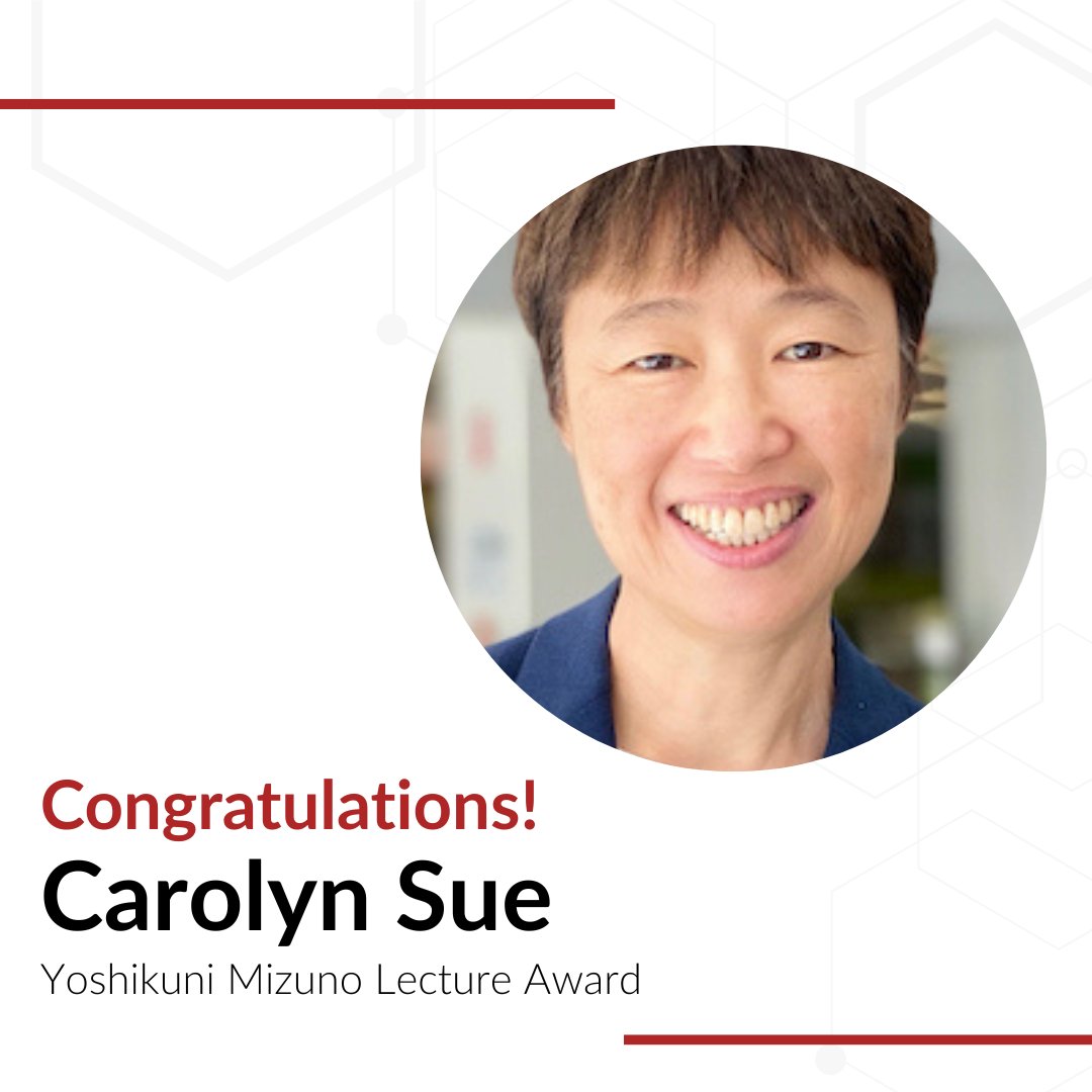 MDS (@movedisorder) on Twitter photo Congratulations to Carolyn Sue for receiving the Yoshikuni Mizuno Lecture Award. #AOPMC <a href="/professor_sue/">Professor Carolyn Sue</a> Congratulations to Carolyn Sue for receiving the Yoshikuni Mizuno Lecture Award. #AOPMC <a href="/professor_sue/">Professor Carolyn Sue</a>