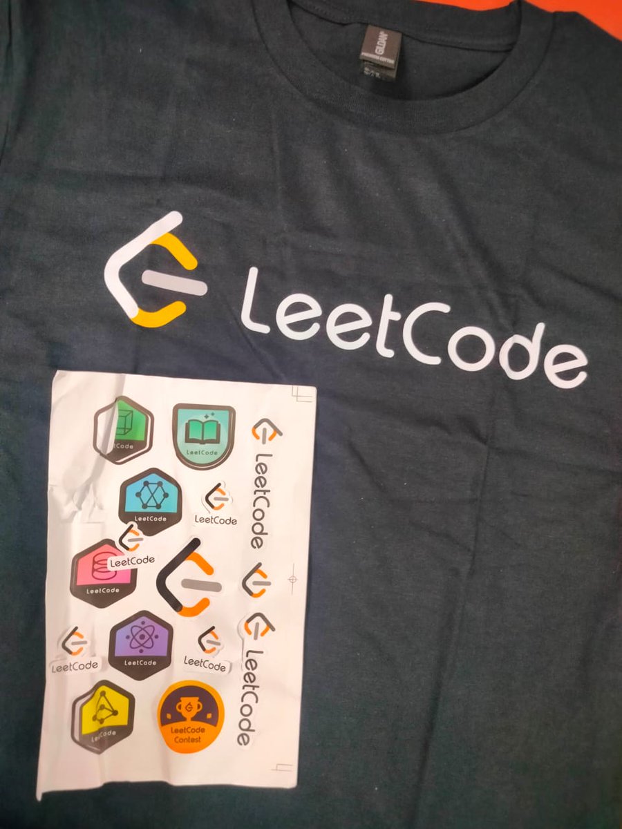 utkarsh__108's tweet image. Finally got a T-shirt 👕 from LeetCode—the most expensive one I've ever owned! 😂🎯
#leetcode #rating #codeforces #dsa #cp #achievement #tshirt