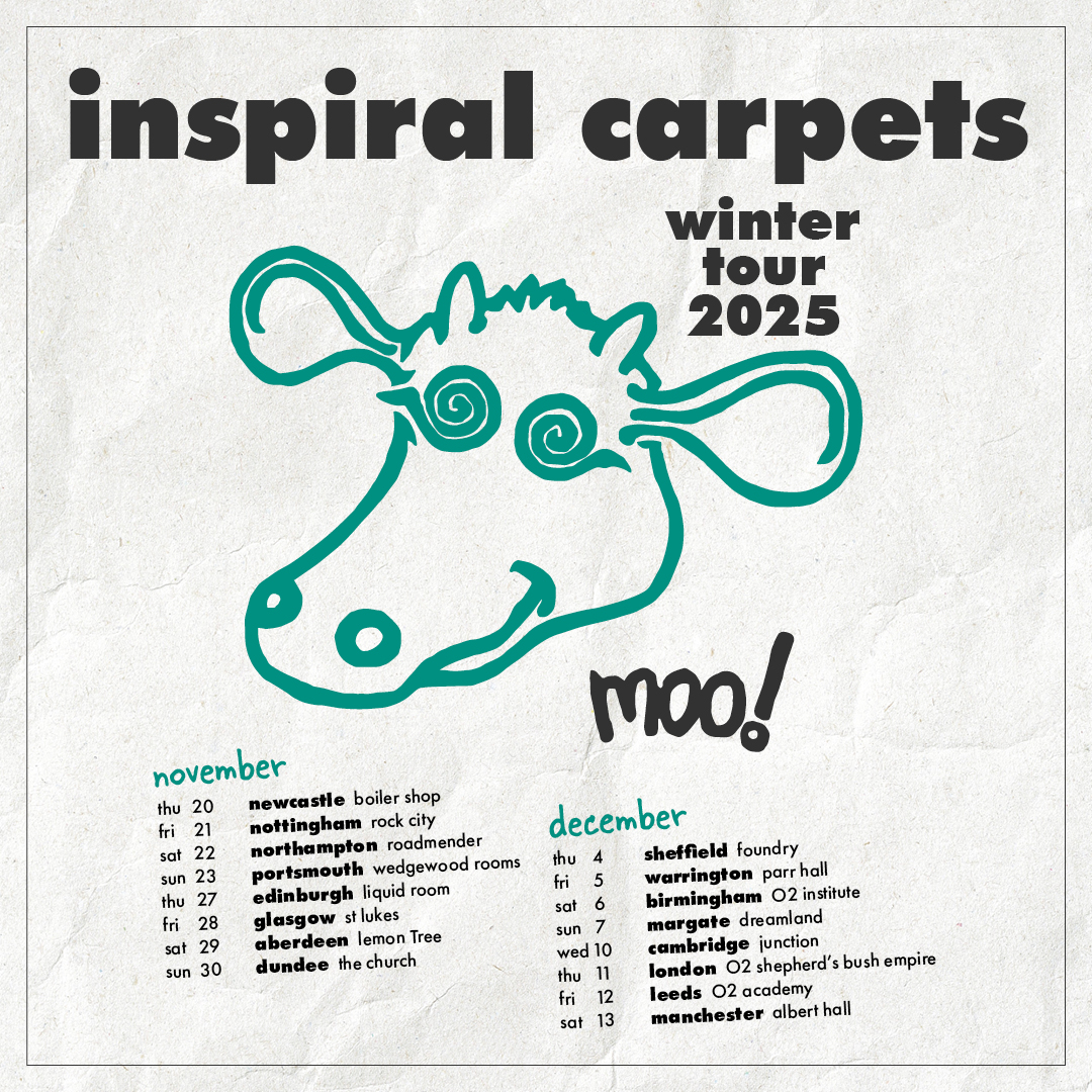 O2AcademyLeeds's tweet photo. Returning to Leeds with their Winter Tour 2025, @inspiralsband will be here Fri 12 Dec 🤲

⏰Priority Tickets 10am Wed 26 Mar https://t.co/PjF1MBzmXM