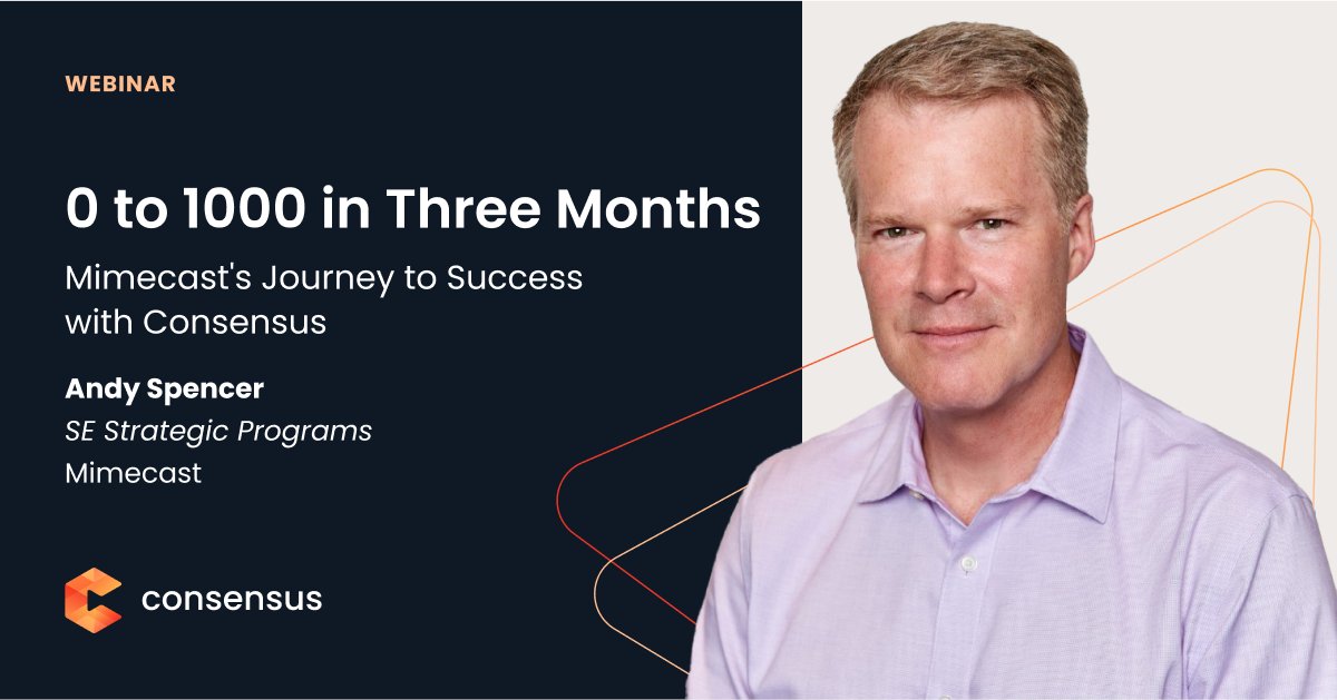 You’ve got Consensus. Now, how do you roll it out and prove ROI before renewal?

Join Andy Spencer from <a href="/Mimecast/">Mimecast</a> this Wednesday as he shares how they scaled from 0 to 1,000 users in 3 months. 

👉 hubs.ly/Q03cXRl00