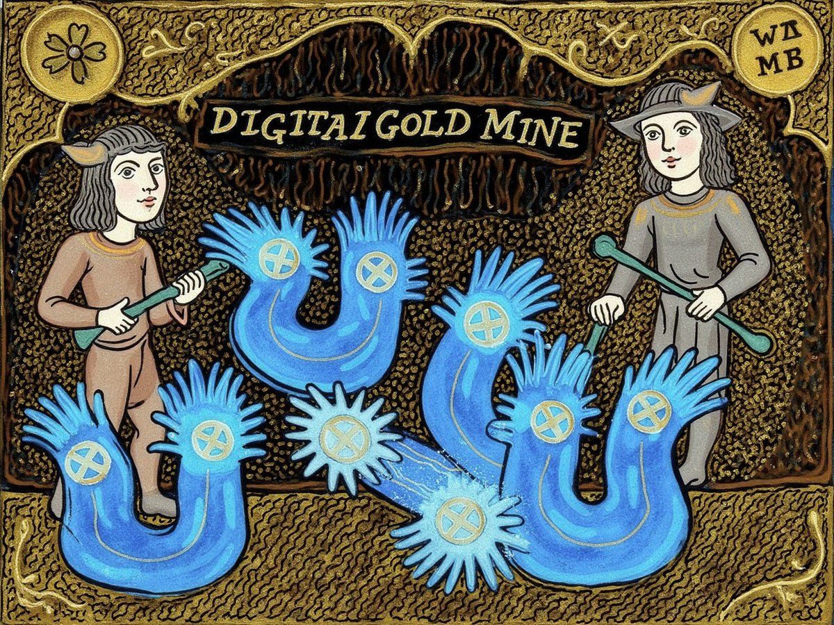 MedievalBinance's tweet photo. Lo and behold! Thee who laboreth in the digital gold mine shall reap great fortunes! 🔥💰 But beware, for the hathrate beasts must be tamed with mighty rigs and steadfast resolve! ⚒️⚡ @binance, dost thou bless our toil with bountiful rewards? https://t.co/zartbgdYHN