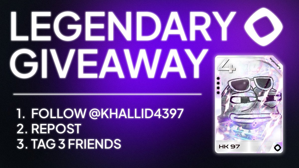 HK | #97 (@khallid4397) on Twitter photo The frog is teaming up with <a href="/fantasy_top_/">fantasy.top</a> to give away a Legendary HK Card on <a href="/monad_xyz/">Monad ⨀</a>! 🐸
To enter:
➡️Follow <a href="/Khallid4397/">HK | #97</a> 🫡
➡️RT 🔄
➡️Comment your favourite <a href="/fantasy_top_/">fantasy.top</a> hero 👇
2 cards in total across both giveaways — winner picked in 48h. Good luck! The frog is teaming up with <a href="/fantasy_top_/">fantasy.top</a> to give away a Legendary HK Card on <a href="/monad_xyz/">Monad ⨀</a>! 🐸
To enter:
➡️Follow <a href="/Khallid4397/">HK | #97</a> 🫡
➡️RT 🔄
➡️Comment your favourite <a href="/fantasy_top_/">fantasy.top</a> hero 👇
2 cards in total across both giveaways — winner picked in 48h. Good luck!