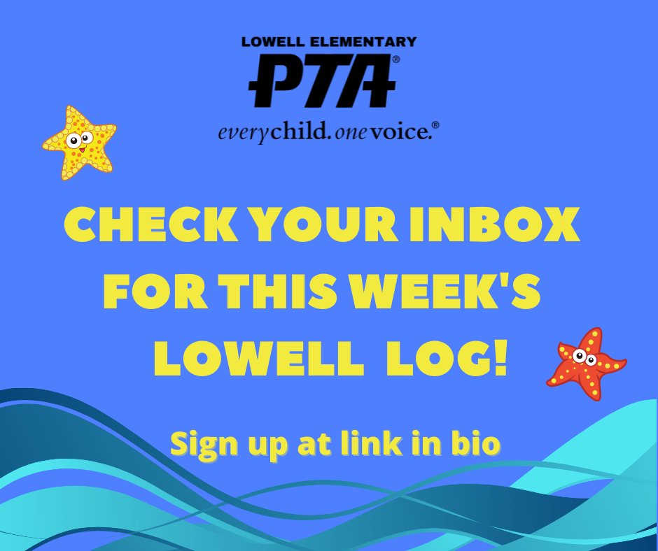 3/24-3/28 Lowell Log: PTA Meeting Tues at 6:30pm (Library or Zoom), Logowear SALE!, Popsicle Sales Thurs. - eepurl.com/jaSO2k