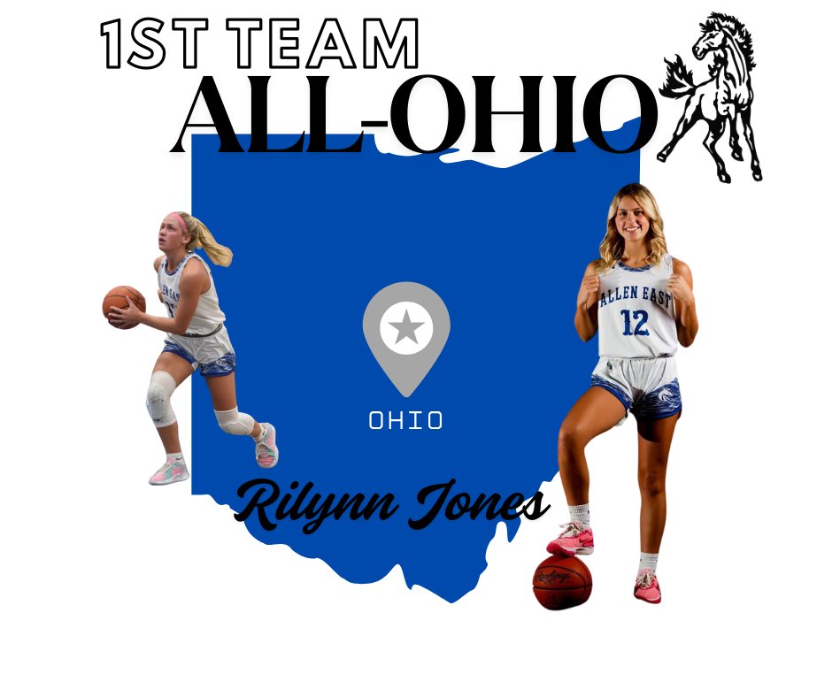 Allen East Athletics (@alleneastad) on Twitter photo Ohio Prep Sports Media Association announced their All-Ohio Girls Basketball Team today & Rilynn Jones was named 1st Team All-Ohio! The 3 Sport Standout is the 1st Mustang ever to be 1st Team All-Ohio in 3 Sports! (Soccer, BB & Track) <a href="/WOSNScores/">WOSN Sports</a> <a href="/931TheFan/">Lima's Sports Radio 93.1 The Fan</a> <a href="/TonyTQuach/">Tony Quach</a> Ohio Prep Sports Media Association announced their All-Ohio Girls Basketball Team today & Rilynn Jones was named 1st Team All-Ohio! The 3 Sport Standout is the 1st Mustang ever to be 1st Team All-Ohio in 3 Sports! (Soccer, BB & Track) <a href="/WOSNScores/">WOSN Sports</a> <a href="/931TheFan/">Lima's Sports Radio 93.1 The Fan</a> <a href="/TonyTQuach/">Tony Quach</a>