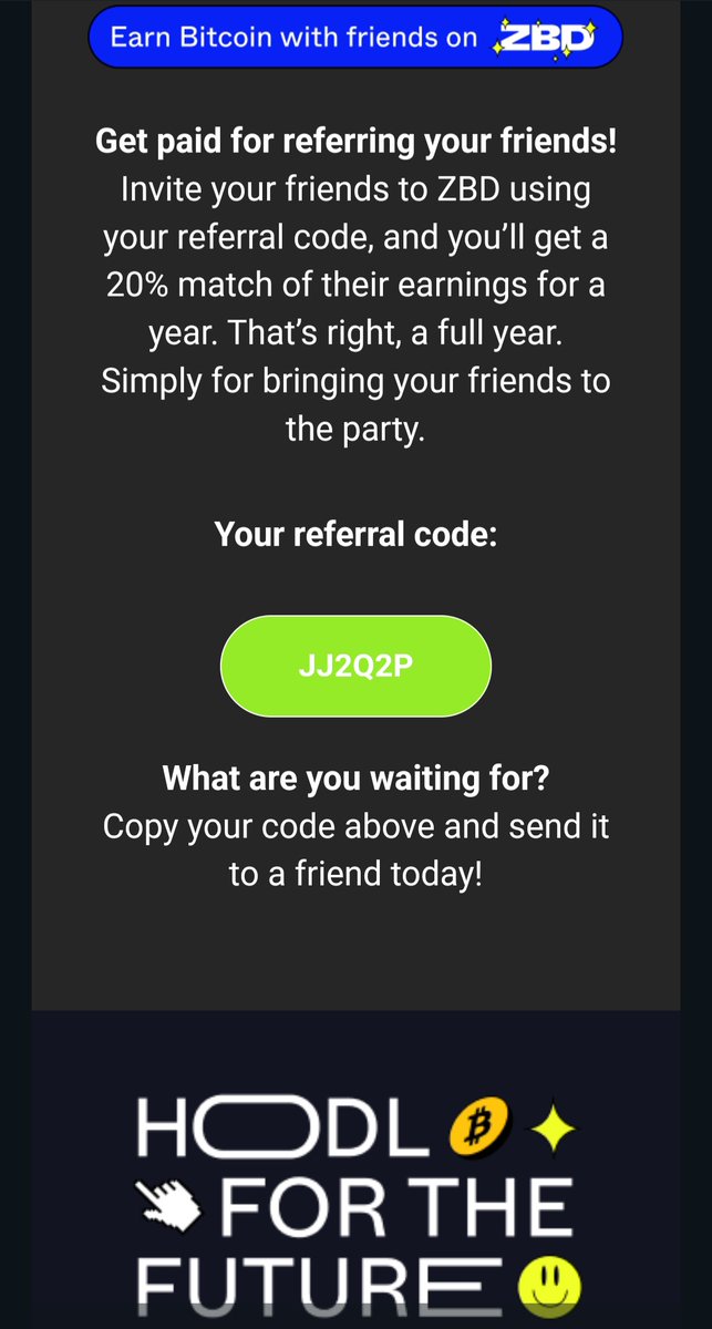 OwnBitcoin's tweet image. Playing free games from Google Play and Apple Store to earn Bitcoins could never be more easy and free check out my week earnings below

Play games and earn Bitcoin on ZBD! Use my referral code:
JJ2Q2P
zbd.link/hcHi/invite?af…