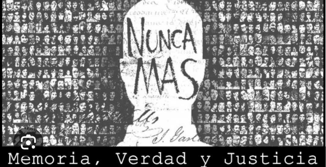 Nunca Más! Es Nunca más.
