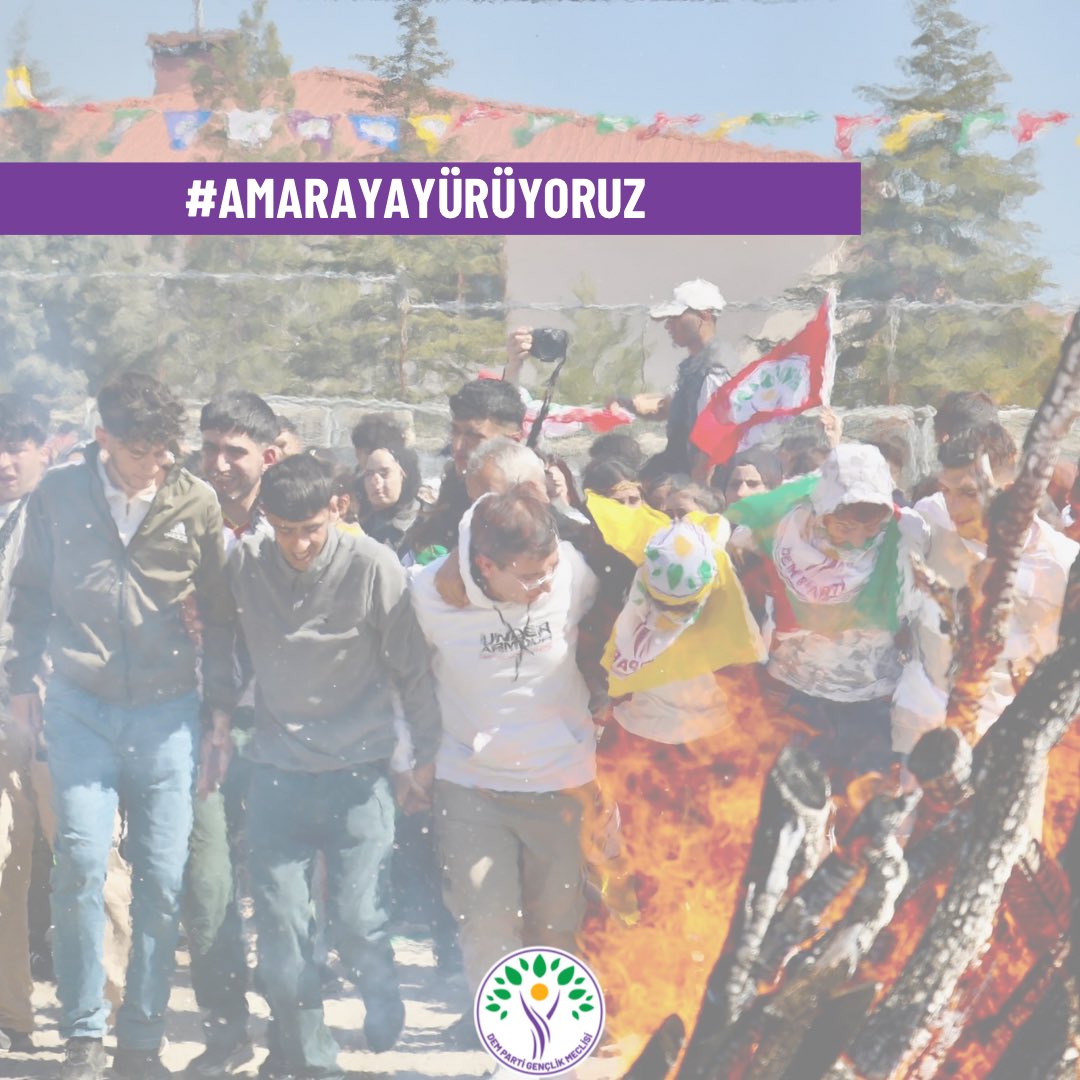 Werin em di 1ê Nîsanê de bi şiyara “Bi Civaka Demokratik Re Ber Bi Azadiyê Ve Dimeşin” ji Amedê heta Amarayê bimeşin û bibin pêşengên jiyaneke bi rûmet!

#AmarayaYürüyoruz