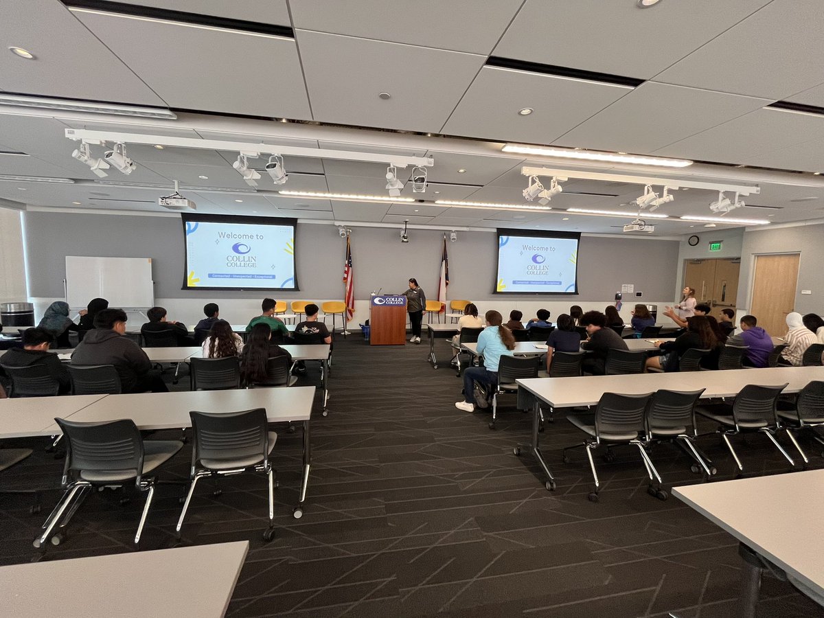 Our 7th grade <a href="/Apollo_JH/">Apollo STEAM Academy</a> <a href="/AVID4College/">AVID</a> scholars visit <a href="/collincollege/">Collin College</a> Technical campus this morning #OpportunityKnowledge #AVID4Possibility
<a href="/SarahCorrell3/">Sarah Correll</a> <a href="/yolanda_gaither/">Yolanda Jackson-Gaither</a>