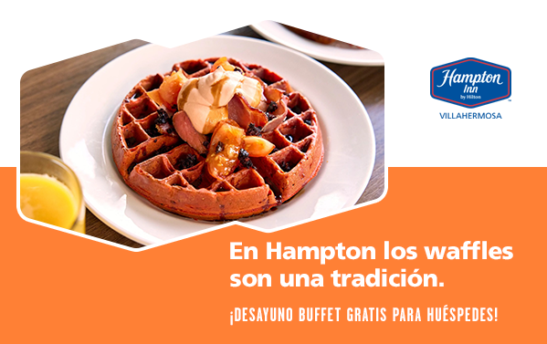 HamptonVilla's tweet photo. Las mañanas se vuelven buenos días cuando los acompañas con unos waffles y en Hampton los disfrutas sin costo adicional. 🧇☕

Así como lees, hospédate con nosotros y disfruta un desayuno buffet sin costo adicional.

Reserva al 993 310 5888 o en https://t.co/4wnMYP6GBJ https://t.co/frZDpvmdvq