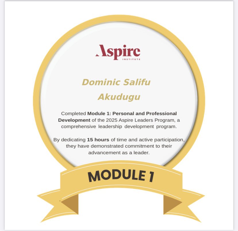 AkuduguIn44993's tweet photo. Successfully graduated from Aspire . Thank you @aspire_leaders for the personal growth and leadership development. https://t.co/1znHn3gQ4z