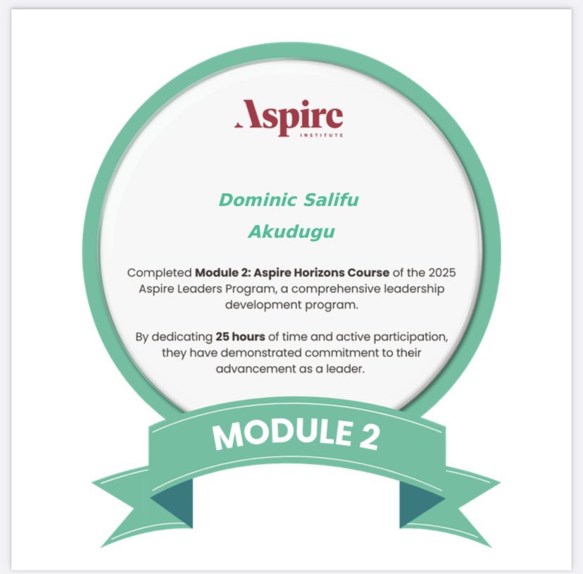 AkuduguIn44993's tweet photo. Successfully graduated from Aspire . Thank you @aspire_leaders for the personal growth and leadership development. https://t.co/1znHn3gQ4z