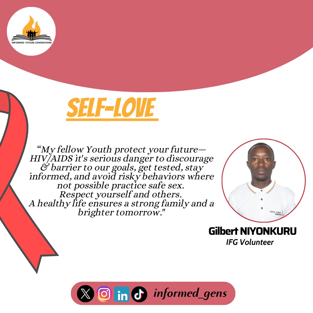informed_gens's tweet image. Informed health choices = A healthier future.

HIV is not as much of a danger as the risky behaviors you choose before and after knowing your HIV status. What matters most are the next steps you take.

#InformedGens
#GetTestedStayHealthy

@mutambukadeo1  @harerimana_tito @Imbuto